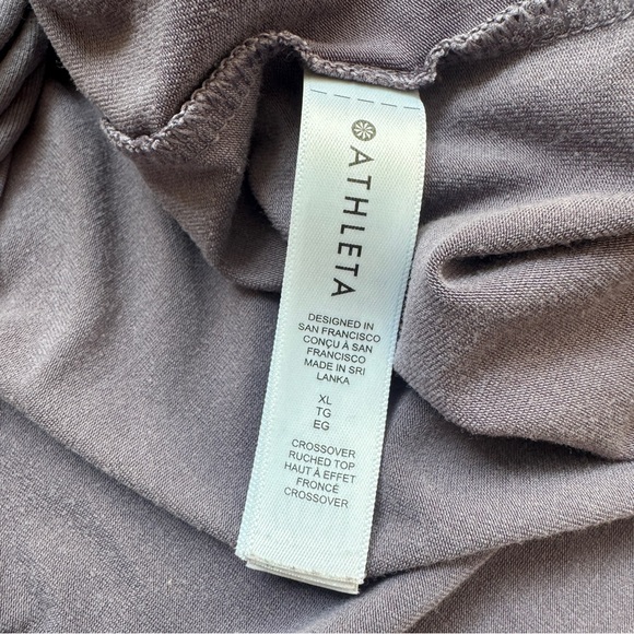 Athleta Crossover Ruched Top Size XL - Picture 9 of 11